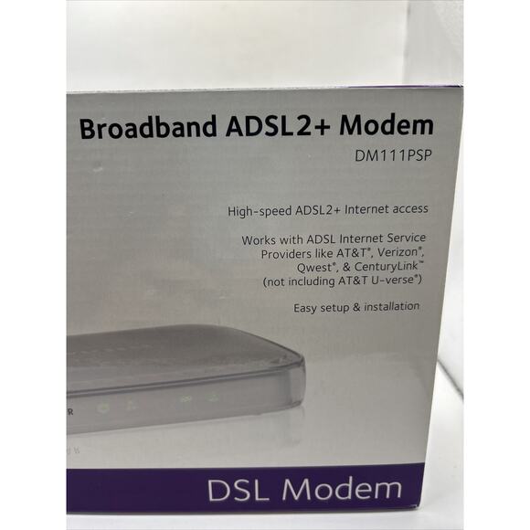 Netgear DSL Broadband , DM111PSP, ADSL2+ Modem Missing CD - Picture 2 of 8